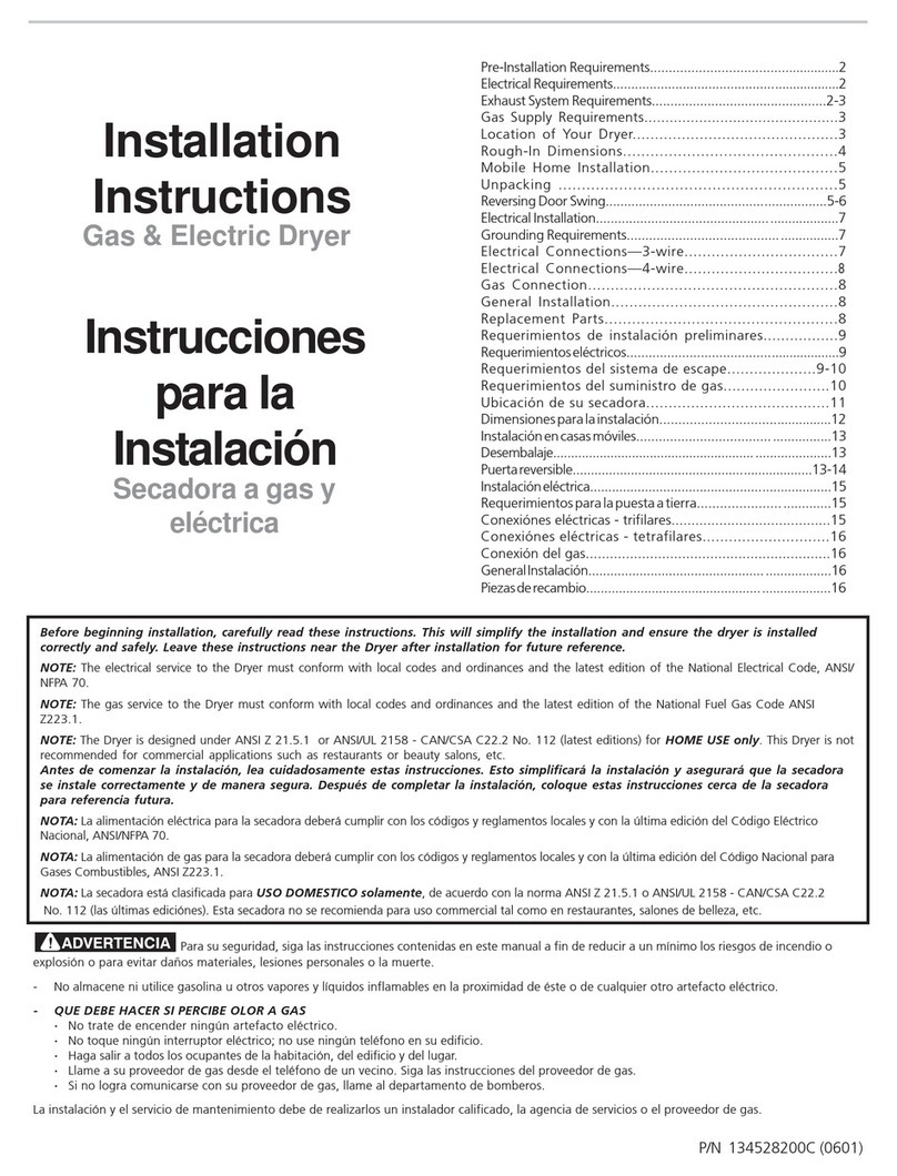 Frigidaire FEFB9100ES0 User manual