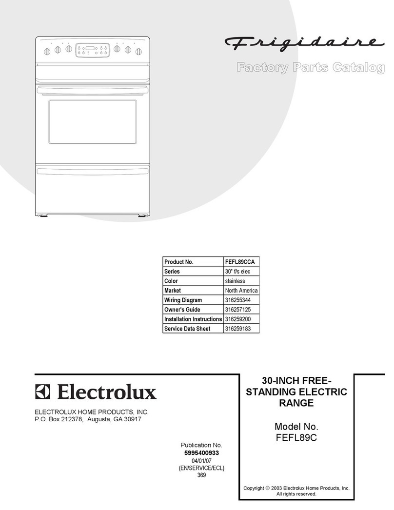 Frigidaire FEFL89C User manual