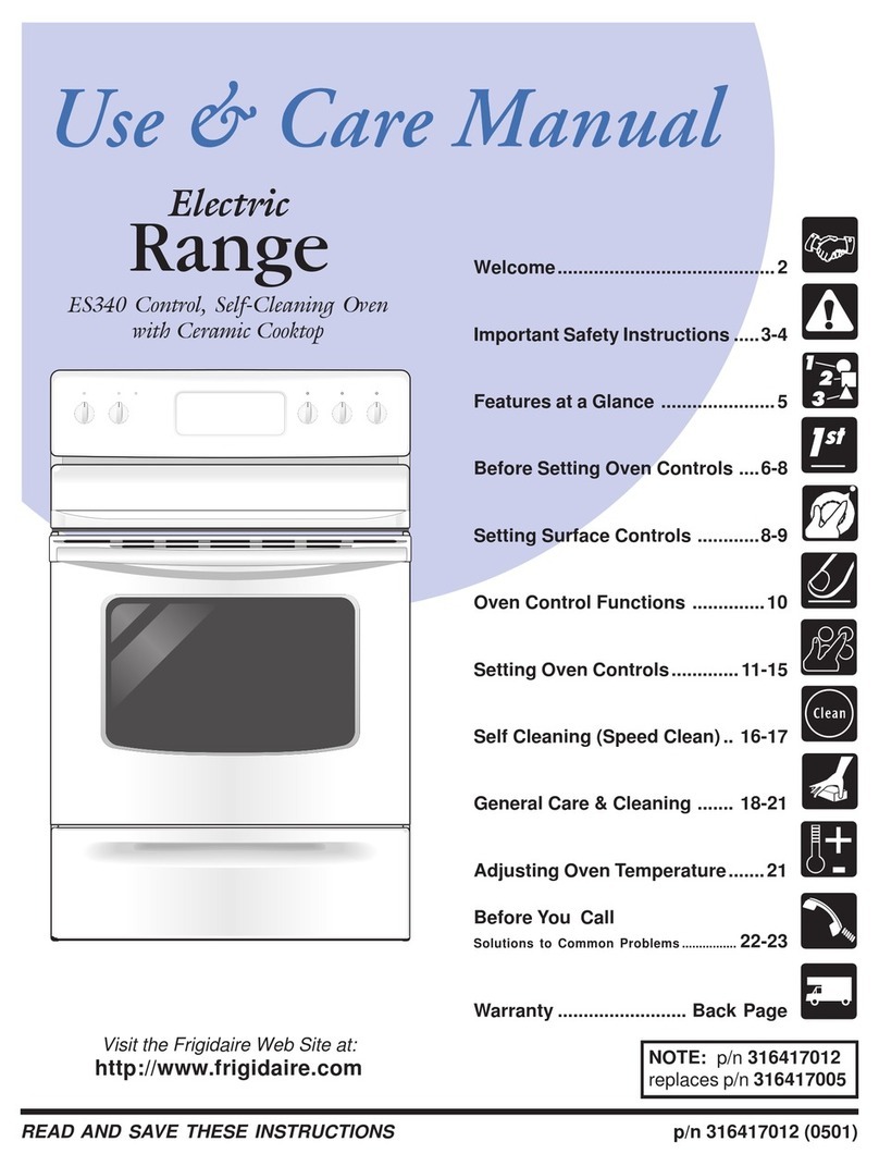 Frigidaire FEFL79DSD Use & care manual