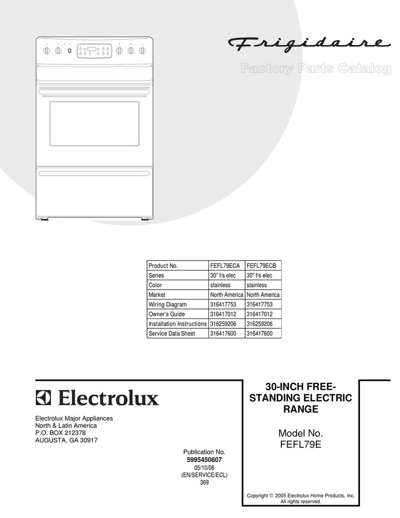Frigidaire FEFL79E User manual