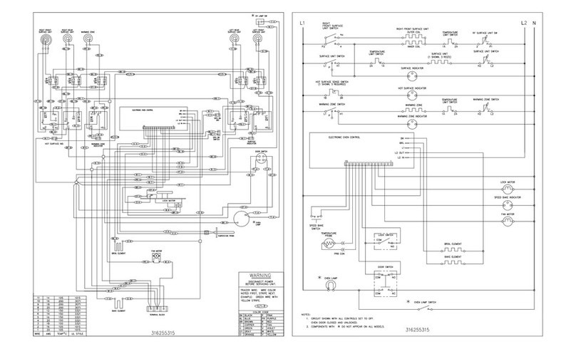 Frigidaire FEFL77ASH Wiring diagram