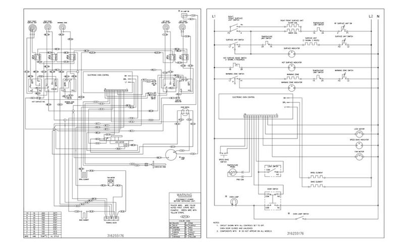 Frigidaire FEFL77ASG Wiring diagram