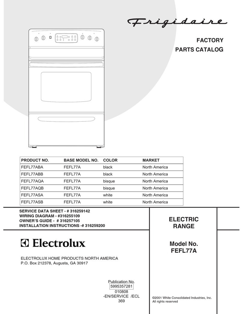 Frigidaire FEFL77A User manual Frigidaire FEFL77A User manual