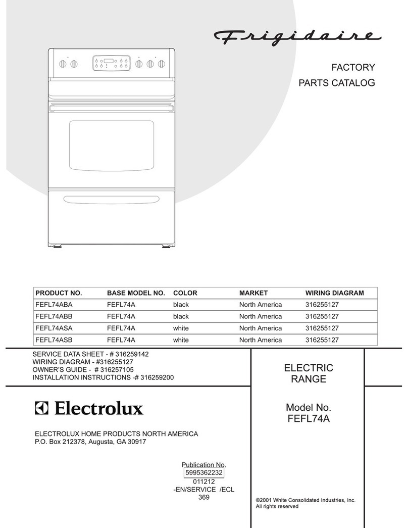 Frigidaire FEFL74A User manual Frigidaire FEFL74A User manual