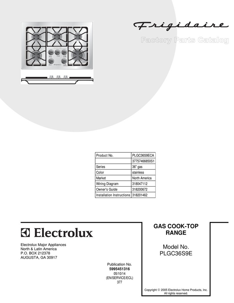 Frigidaire PLGC36S9E supplementary guide