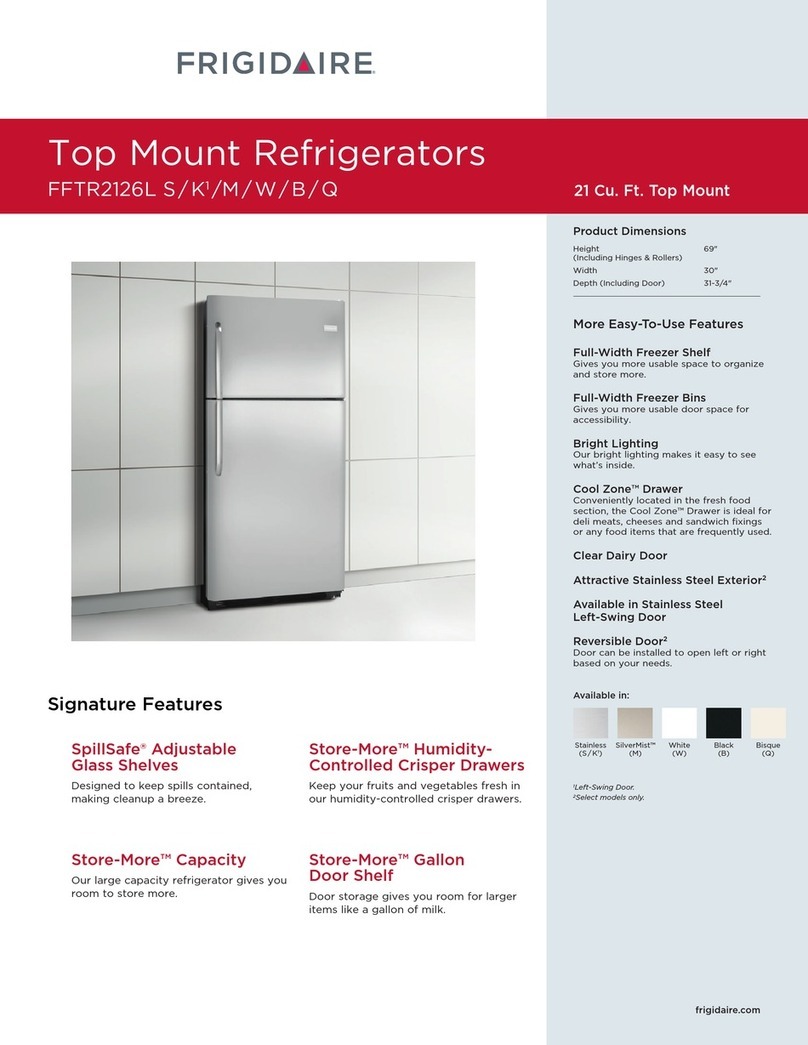 Frigidaire FFTR2126L User manual