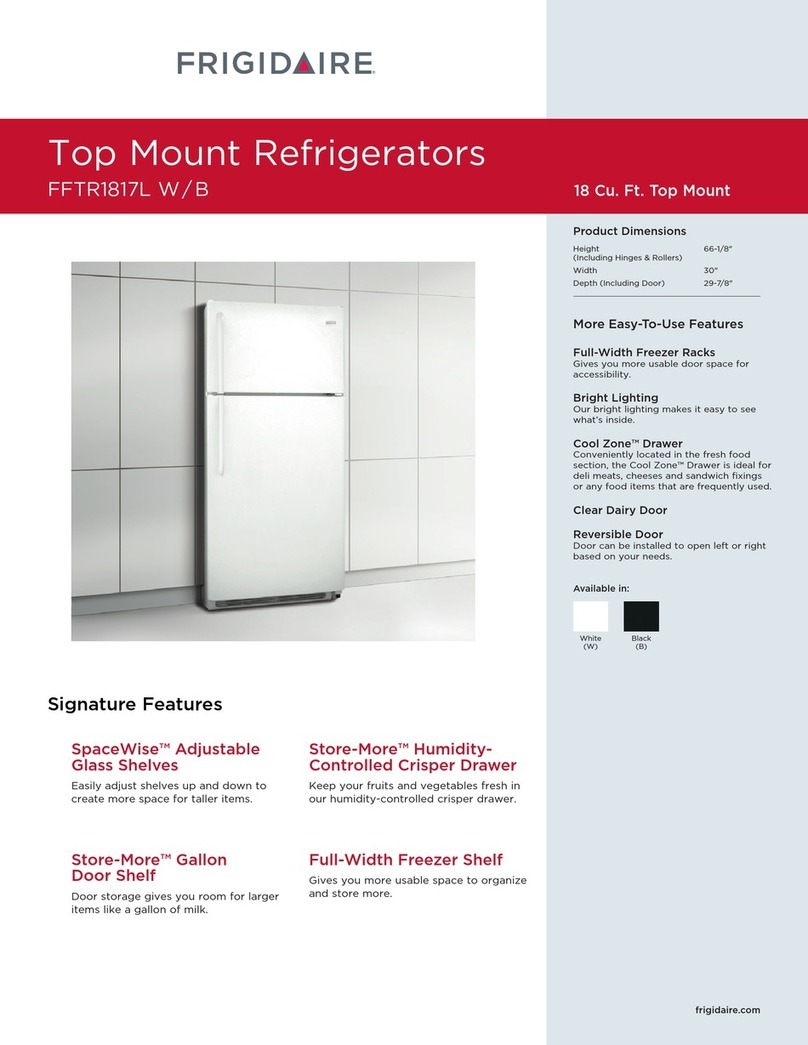 Frigidaire FFTR1817L User manual