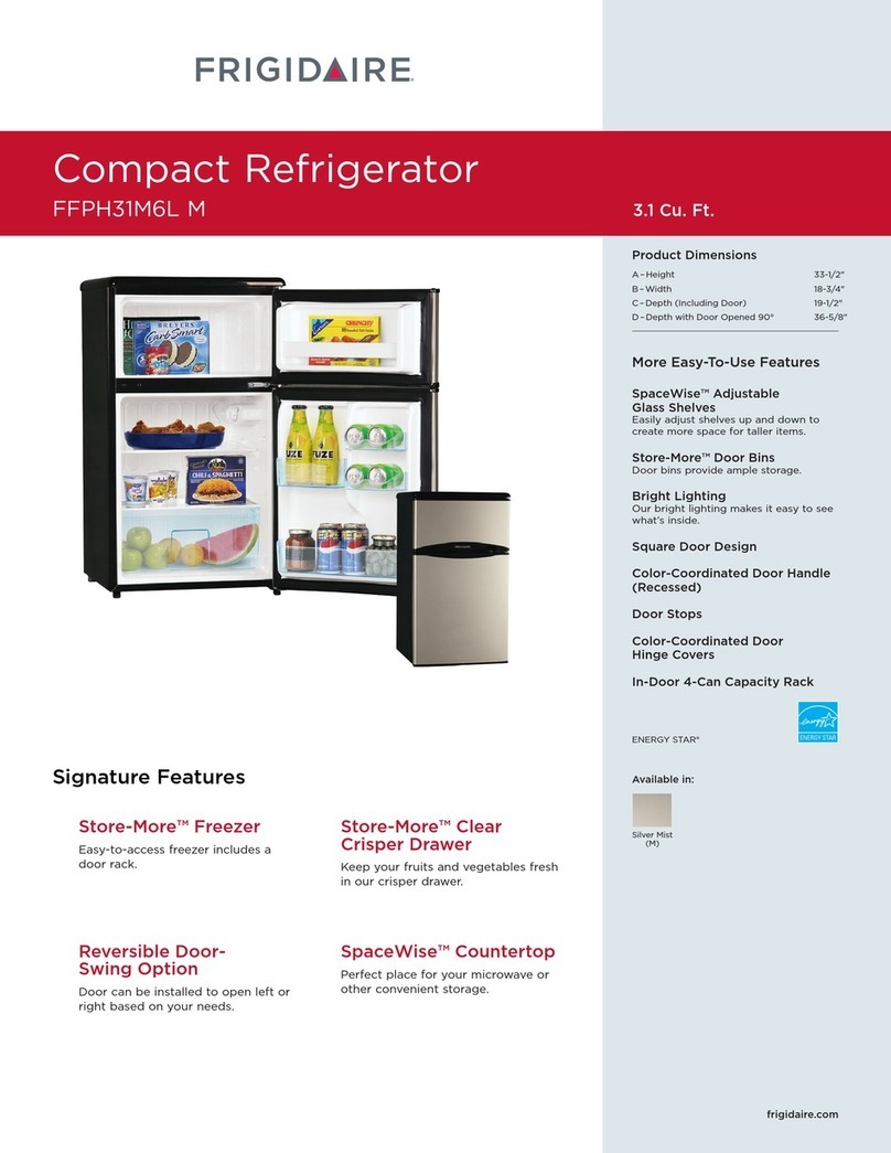 Frigidaire FFPH31M6L Specifications