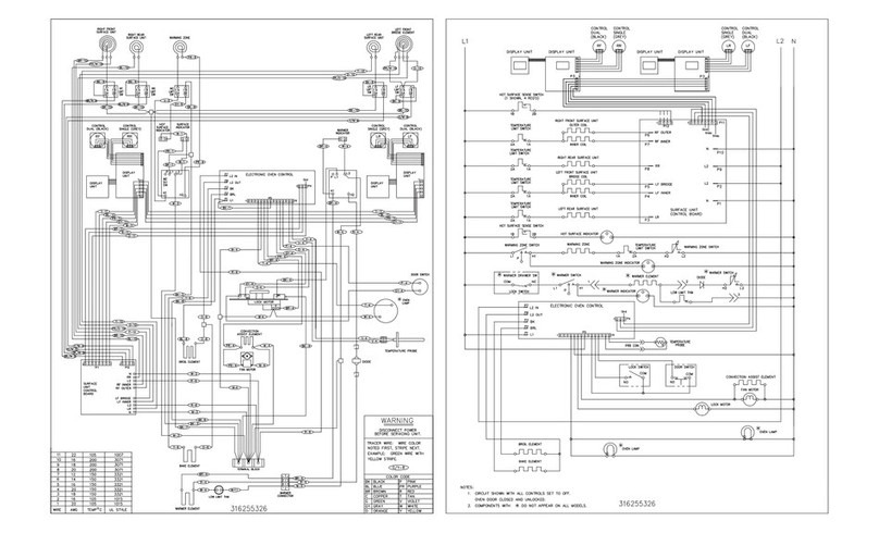 Frigidaire PLEF398CCE Wiring diagram