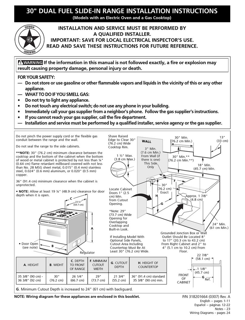 Frigidaire PLCS389CCC User manual Frigidaire PLCS389CCC User manual