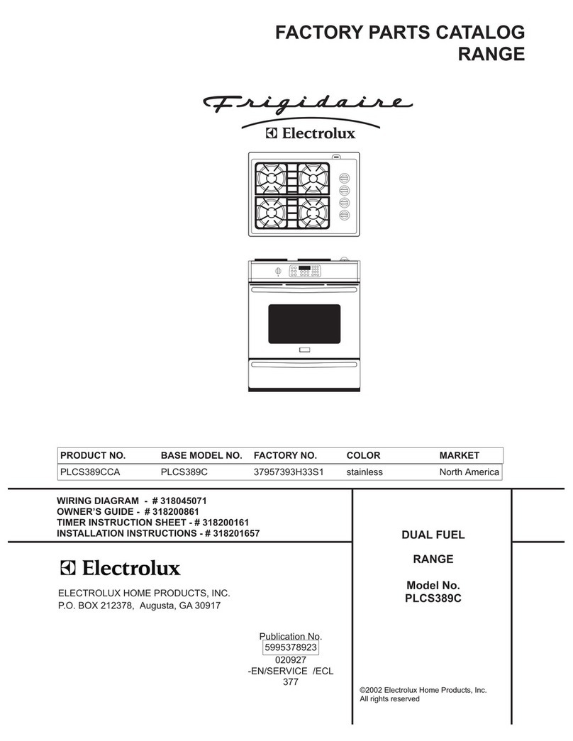 Frigidaire PLCS389C Factory parts catalog