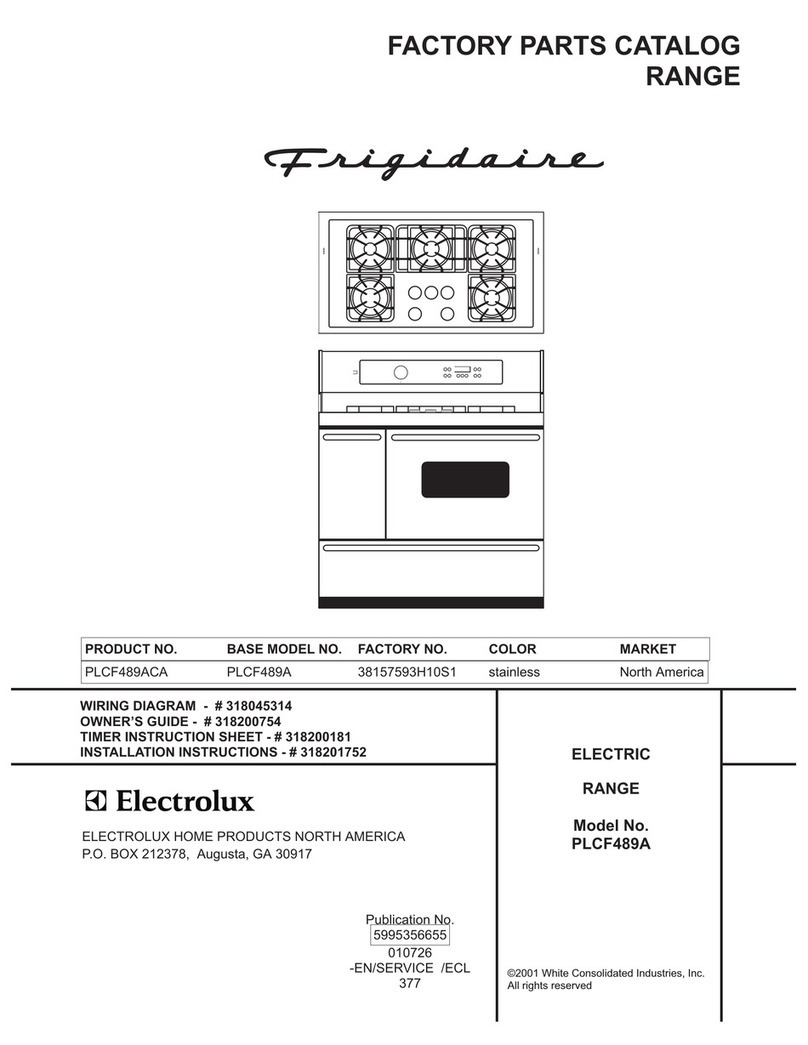 Frigidaire PLCF489A User manual