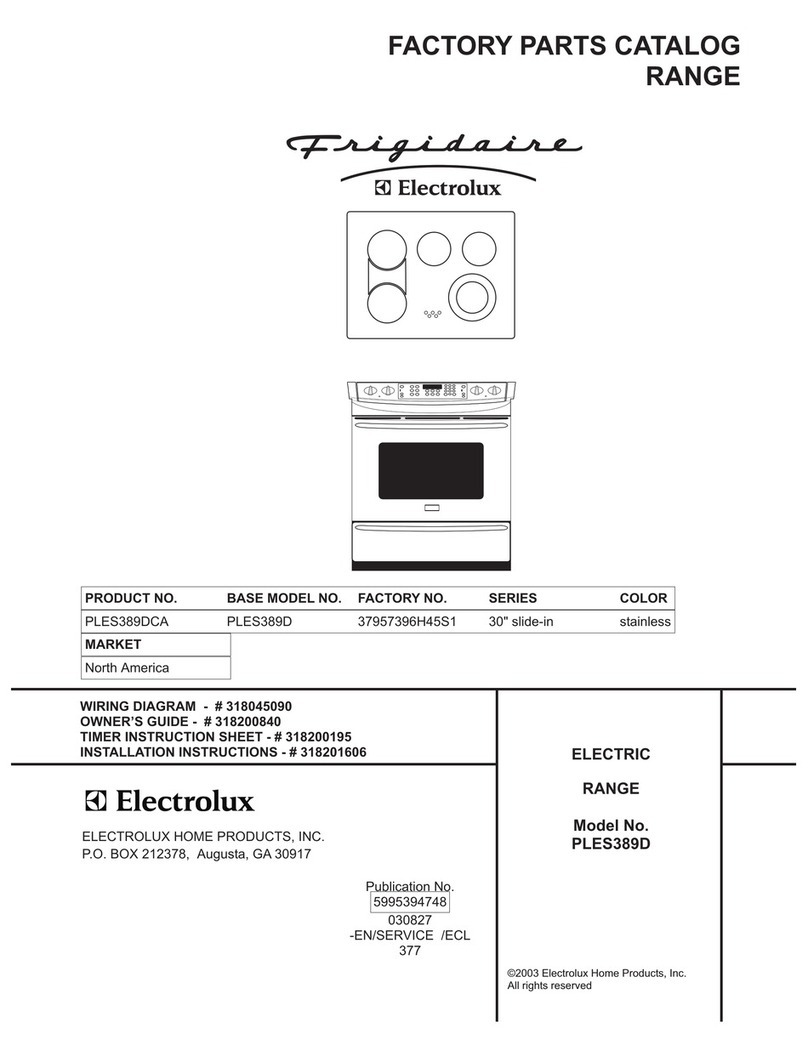 Frigidaire PLES389D User manual