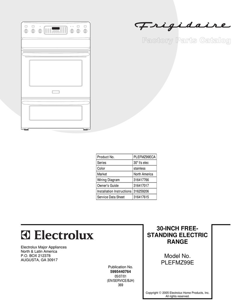 Frigidaire PLEFMZ99E User manual Frigidaire PLEFMZ99E User manual