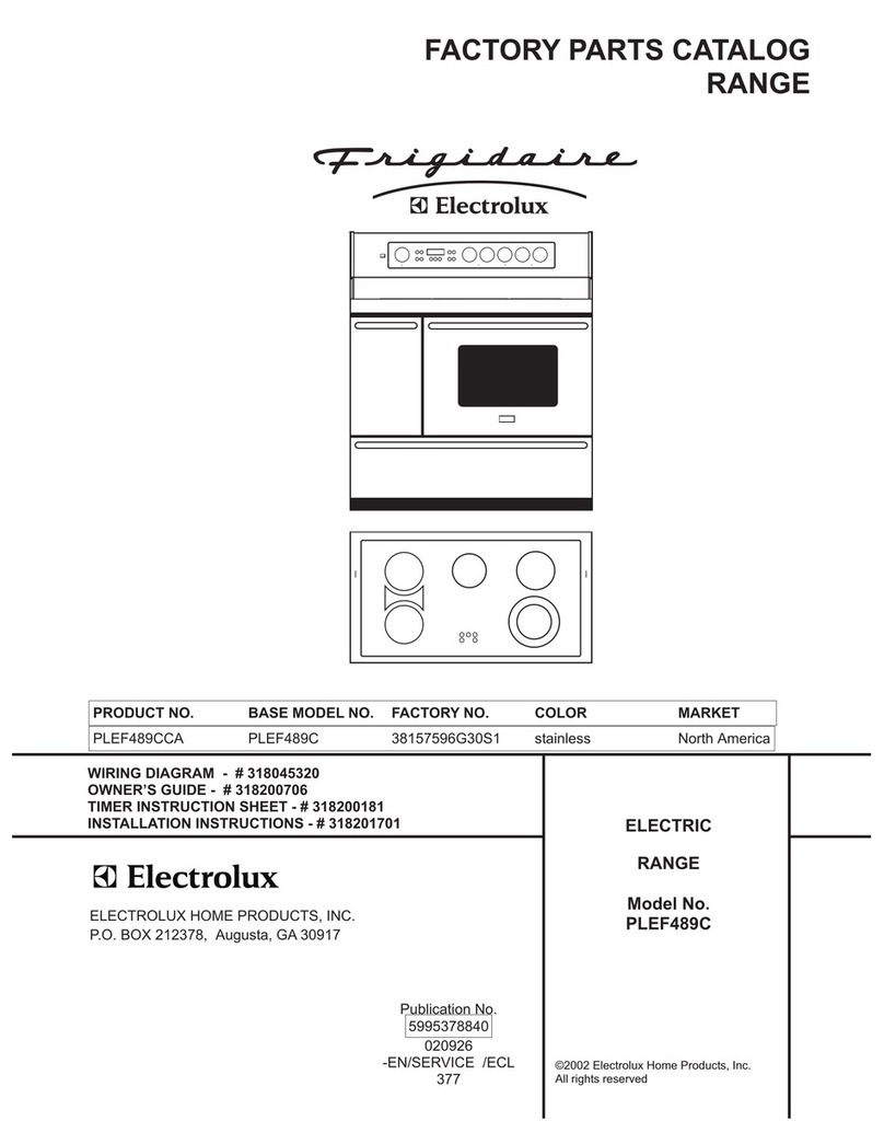 Frigidaire PLEF489C User manual
