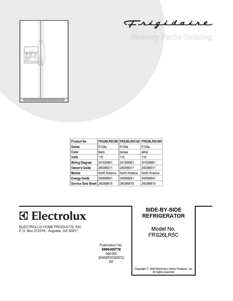 Frigidaire FRS26LR5C Factory parts catalog