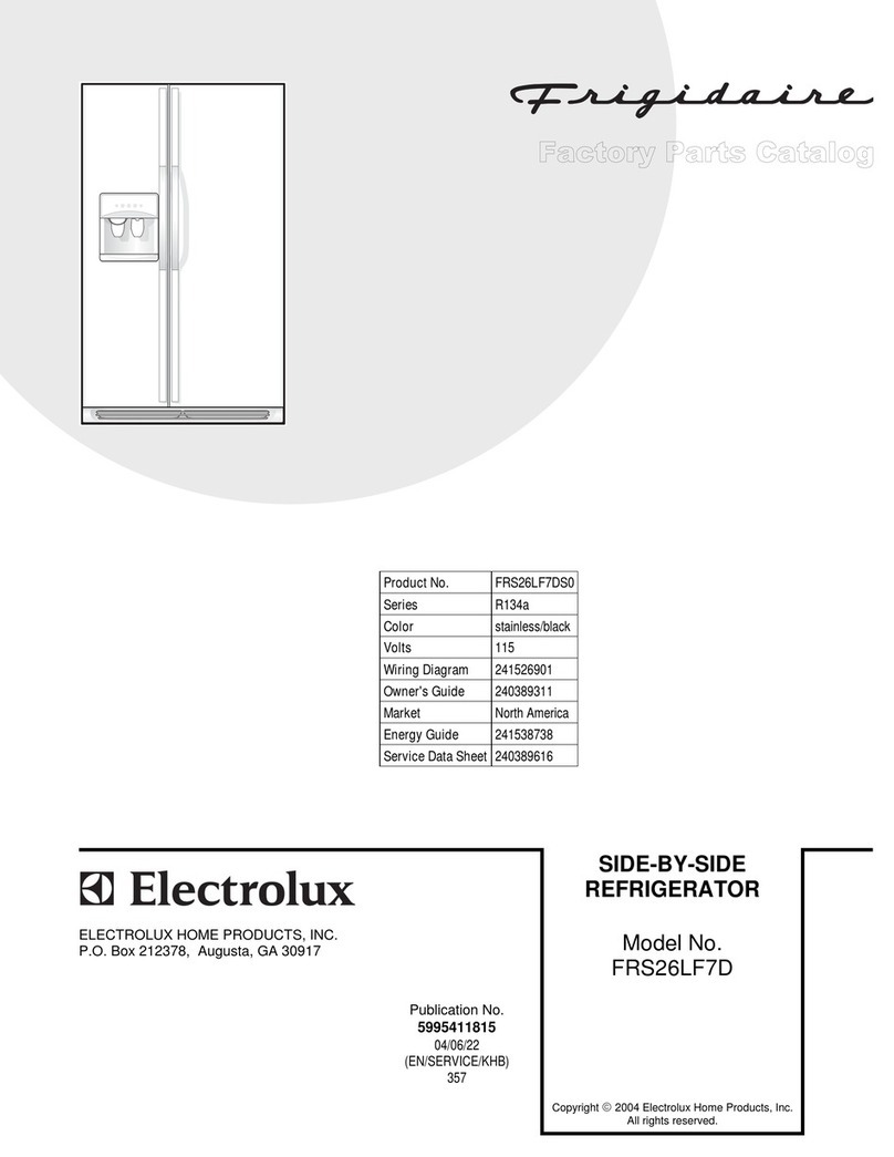 Frigidaire FRS26LF7D Factory parts catalog