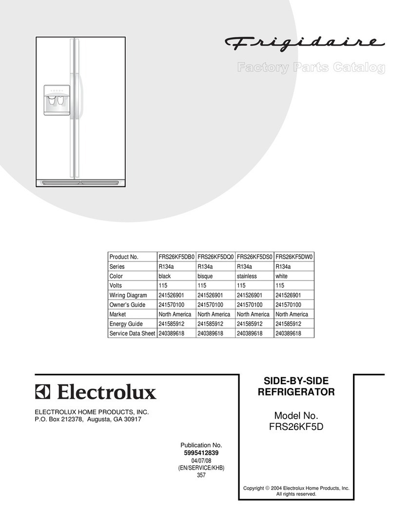 Frigidaire FRS26KF5D User manual Frigidaire FRS26KF5D User manual