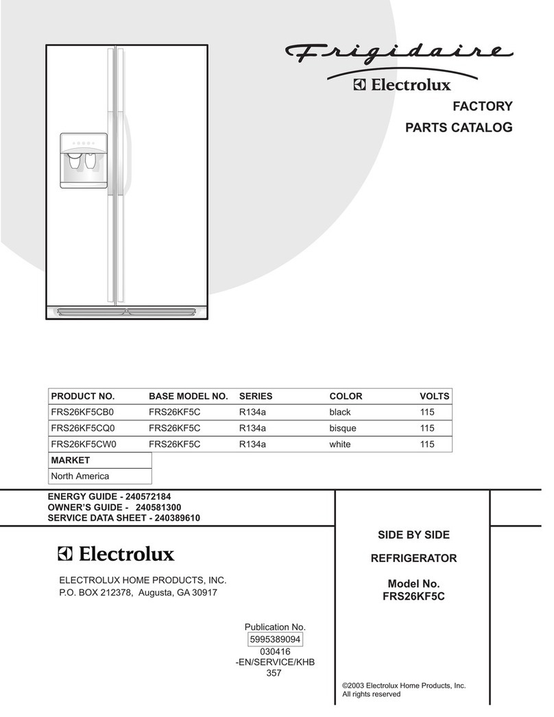 Frigidaire FRS26KF5C Factory parts catalog