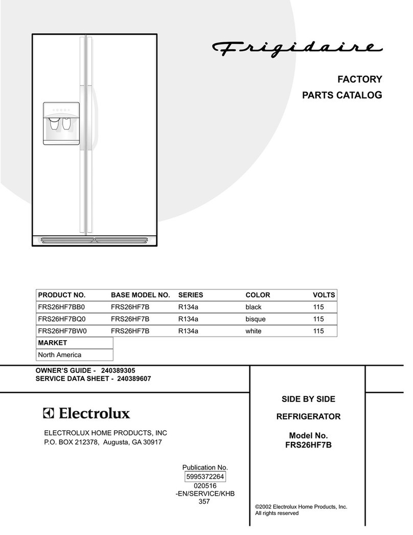 Frigidaire FRS26HF7B User manual