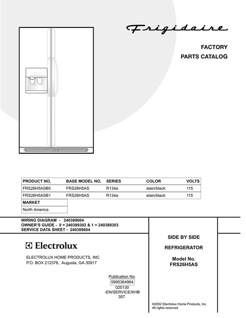 Frigidaire FRS26H5AS User manual