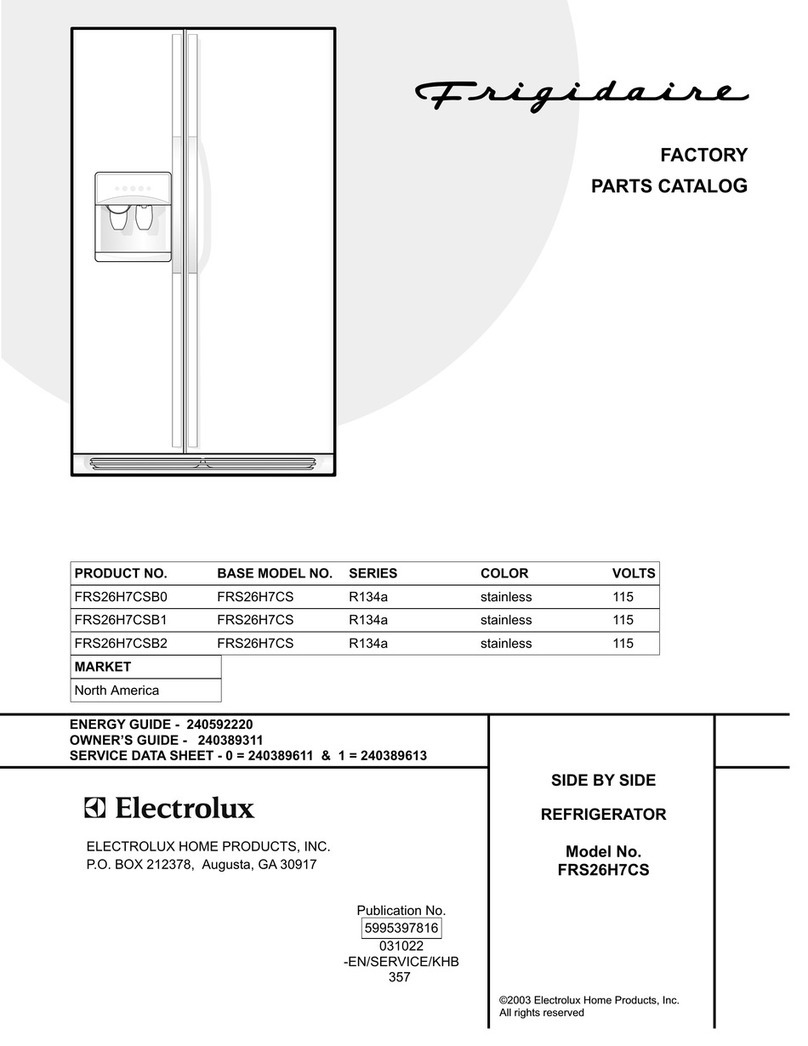 Frigidaire FRS26H7CS User manual