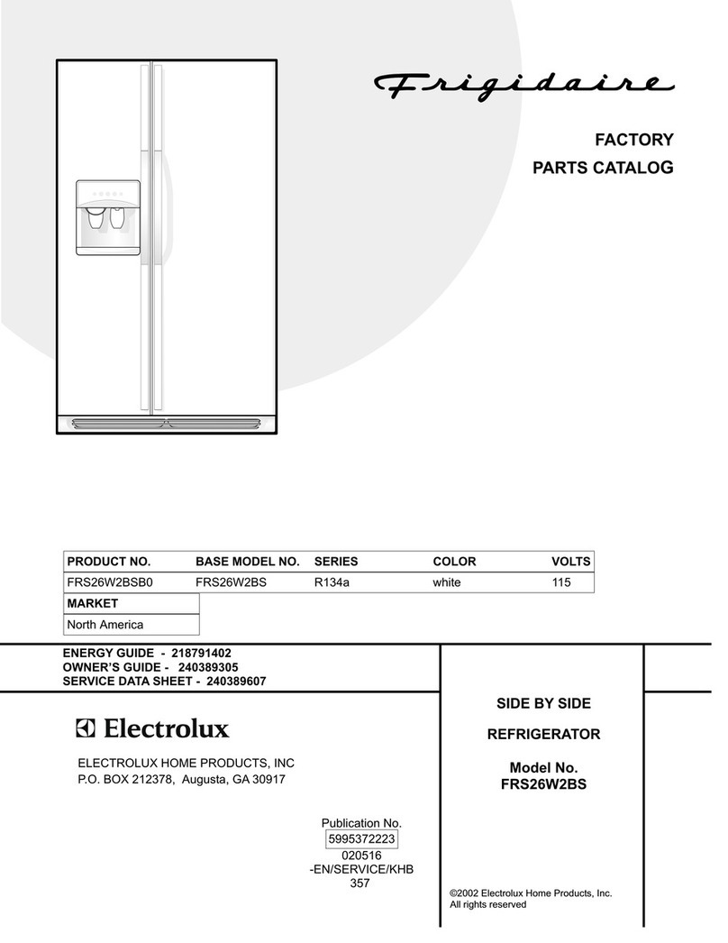 Frigidaire FRS26W2BS User manual