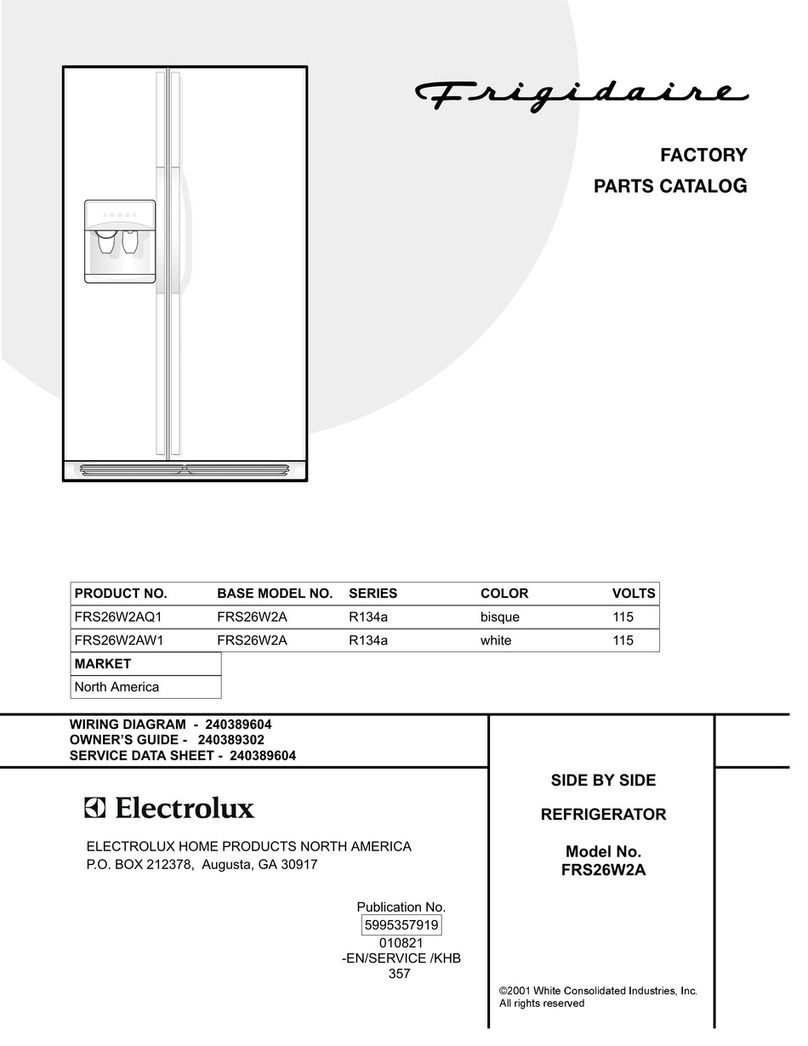 Frigidaire FRS26W2A User manual Frigidaire FRS26W2A User manual