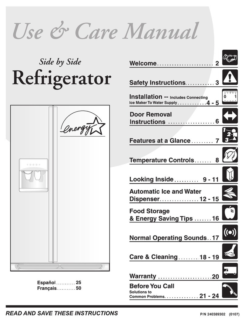 Frigidaire FRS26W2AW1 User manual