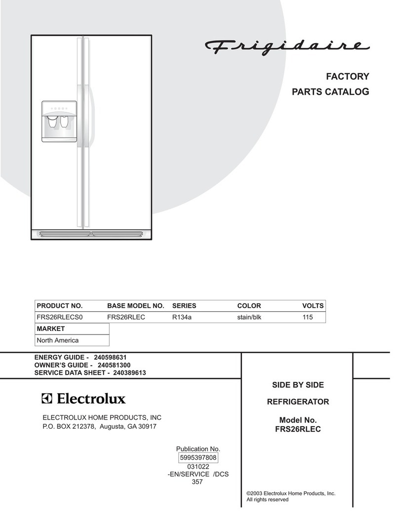 Frigidaire FRS26RLEC Factory parts catalog