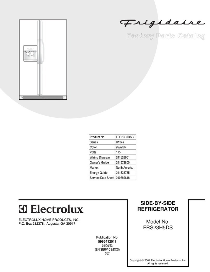 Frigidaire FRS23H5DS Factory parts catalog