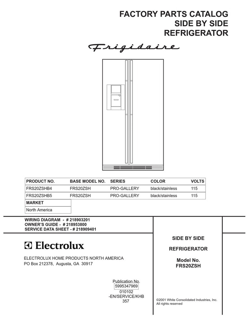 Frigidaire FRS20ZSH Factory parts catalog