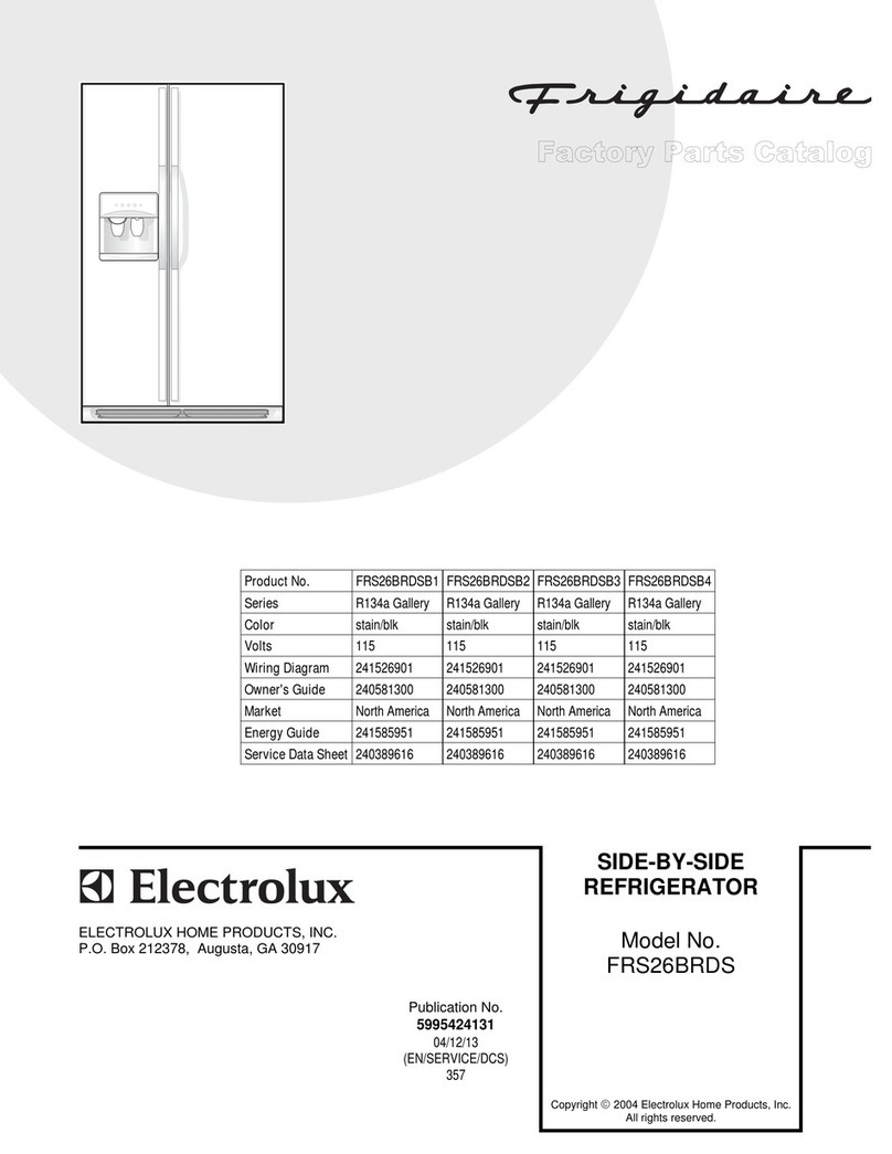 Frigidaire FRS26BRDS User manual Frigidaire FRS26BRDS User manual