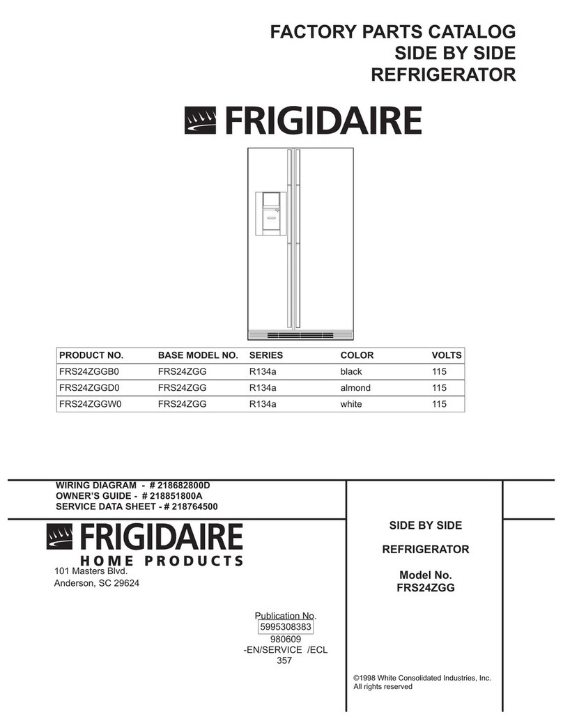 Frigidaire FRS24ZGG Factory parts catalog