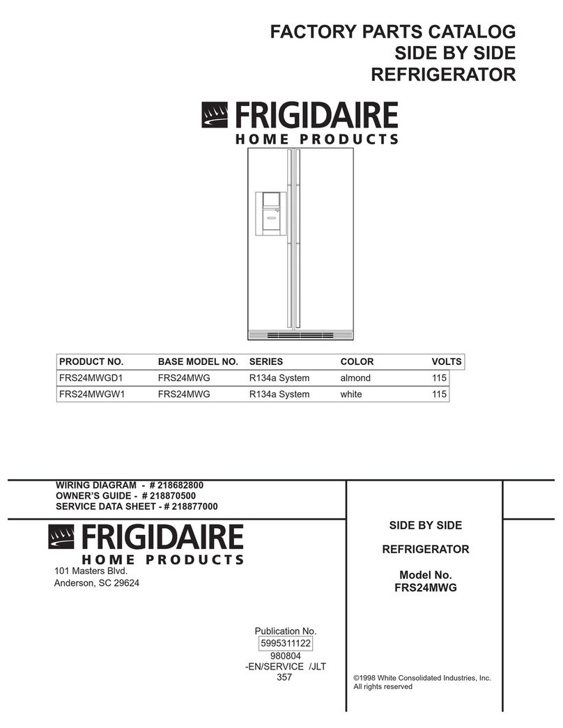 Frigidaire FRS24MWG User manual Frigidaire FRS24MWG User manual