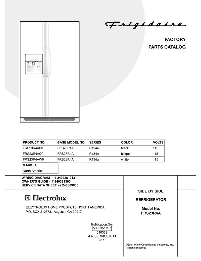 Frigidaire FRS23R4A User manual Frigidaire FRS23R4A User manual