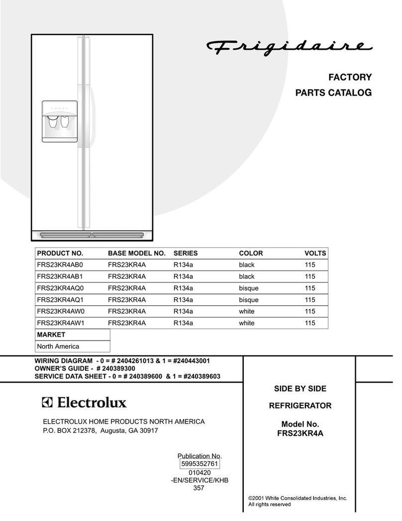 Frigidaire FRS23KR4A Factory parts catalog