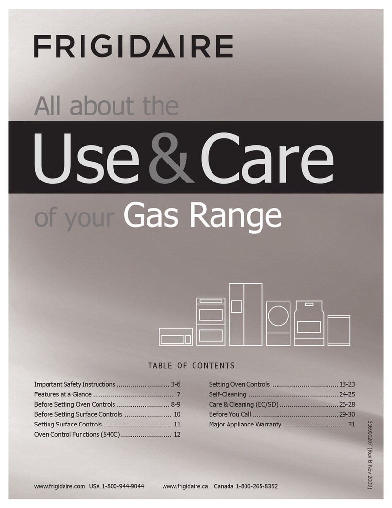 Frigidaire Gallery FGGF3054K User manual