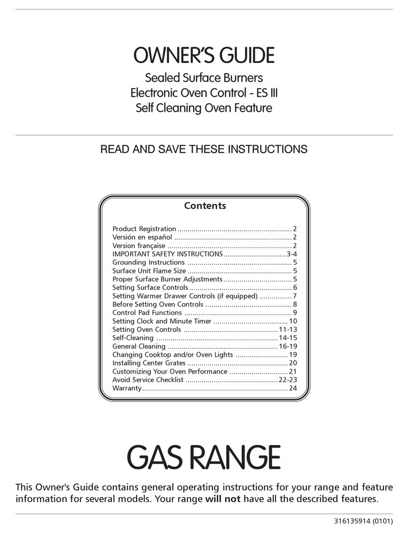 Frigidaire FGFS68CJTA User manual