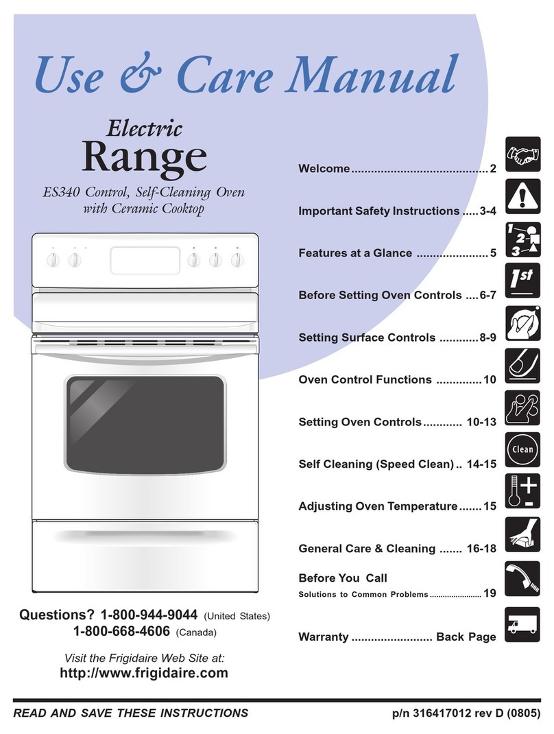 Frigidaire Gallery GLEF384H User manual
