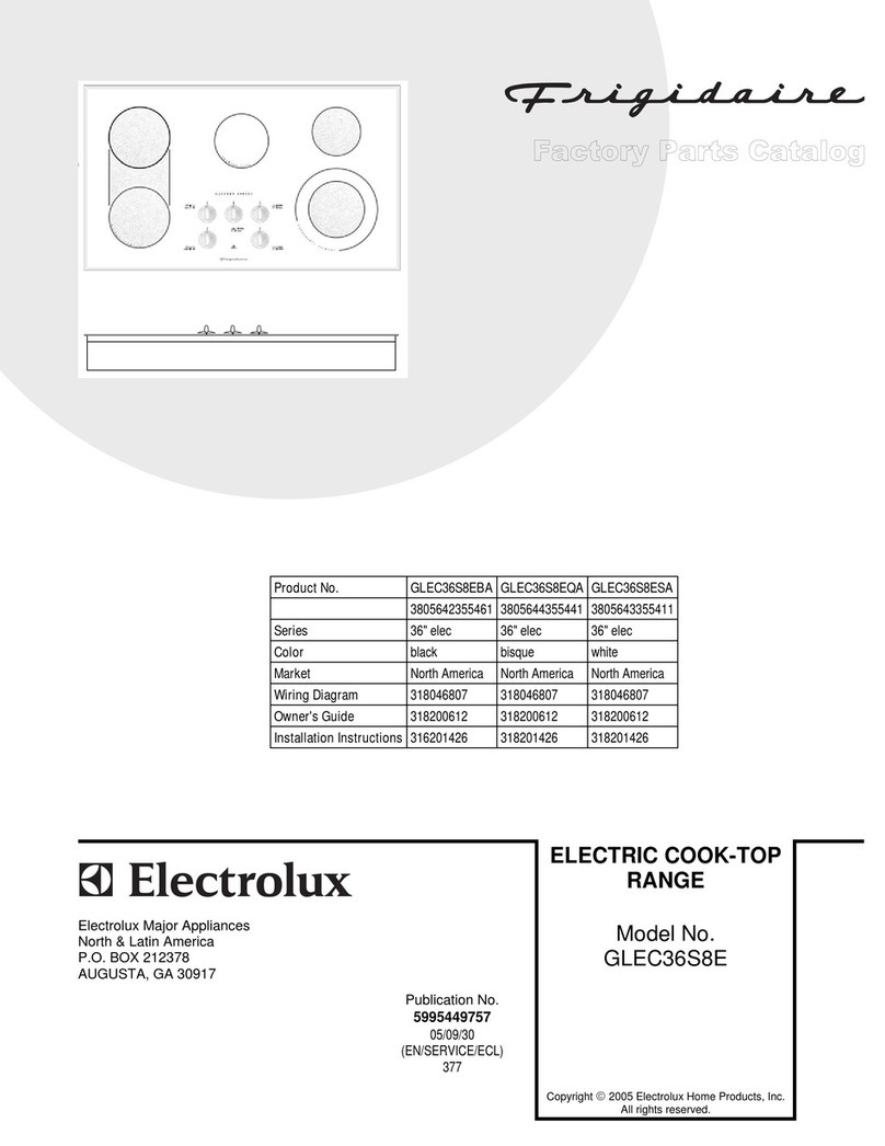 Frigidaire Gallery GLEC36S8E User manual