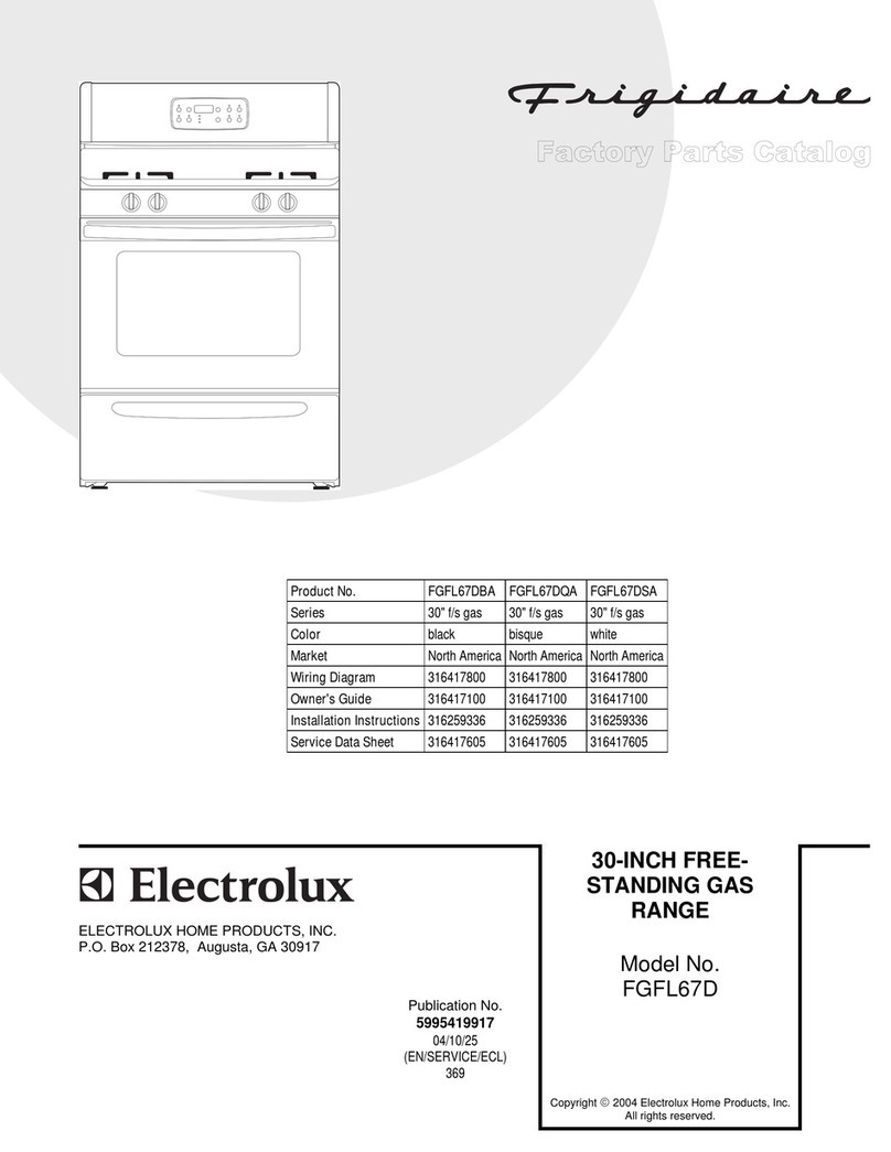 Frigidaire FGFL67D User manual Frigidaire FGFL67D User manual