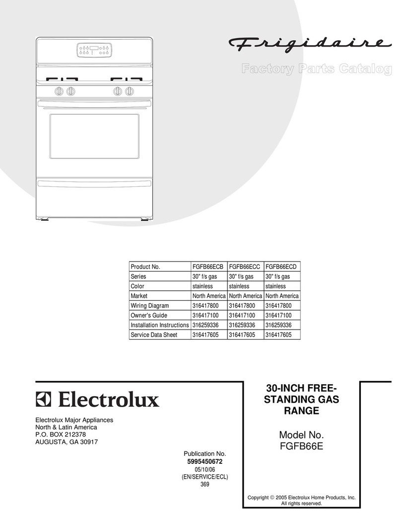 Frigidaire FGFB66E User manual