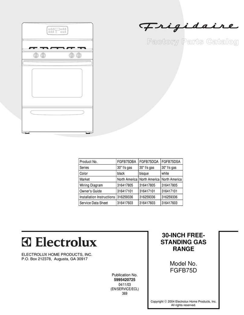 Frigidaire FGFB75D Factory parts catalog