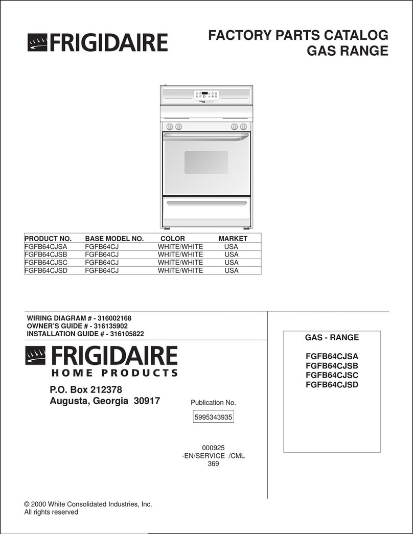 Frigidaire FGFB64CJSA User manual Frigidaire FGFB64CJSA User manual