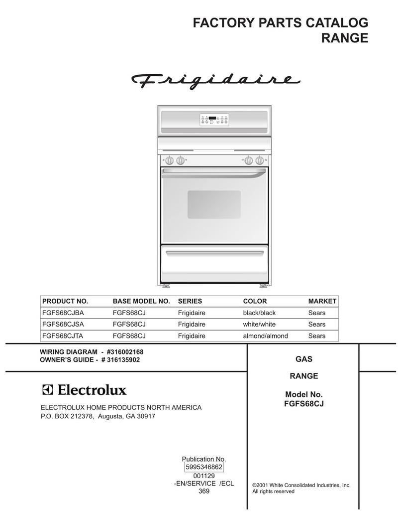 Frigidaire FGFS68CJ User manual Frigidaire FGFS68CJ User manual
