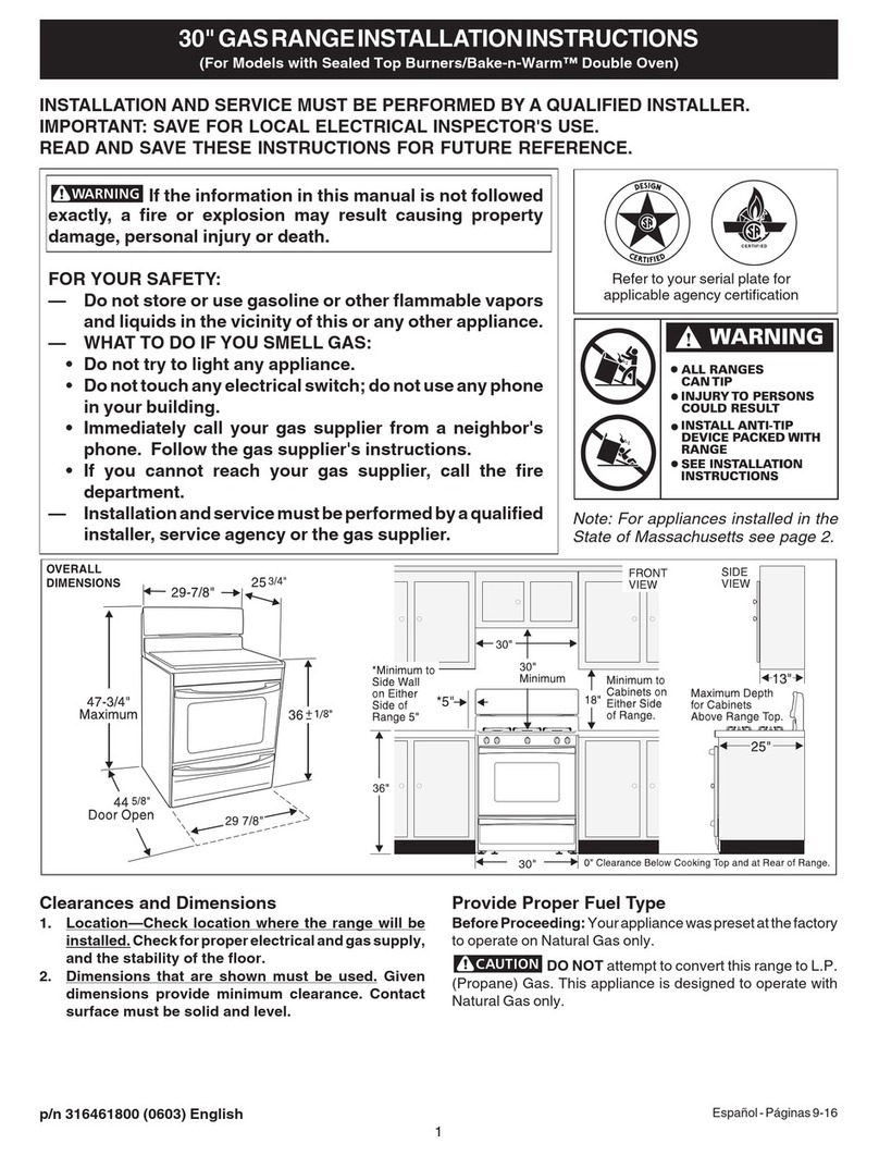 Frigidaire FGFLMC55ECC installation instructions Frigidaire FGFLMC55ECC installation instructions