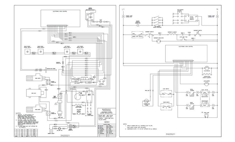 Frigidaire FGFL89CCB Wiring diagram