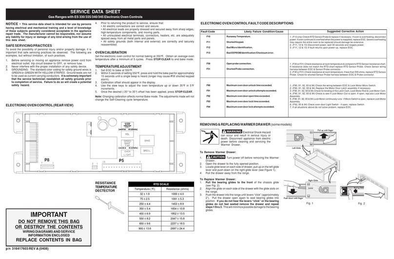 Frigidaire FGFL87DCE User guide