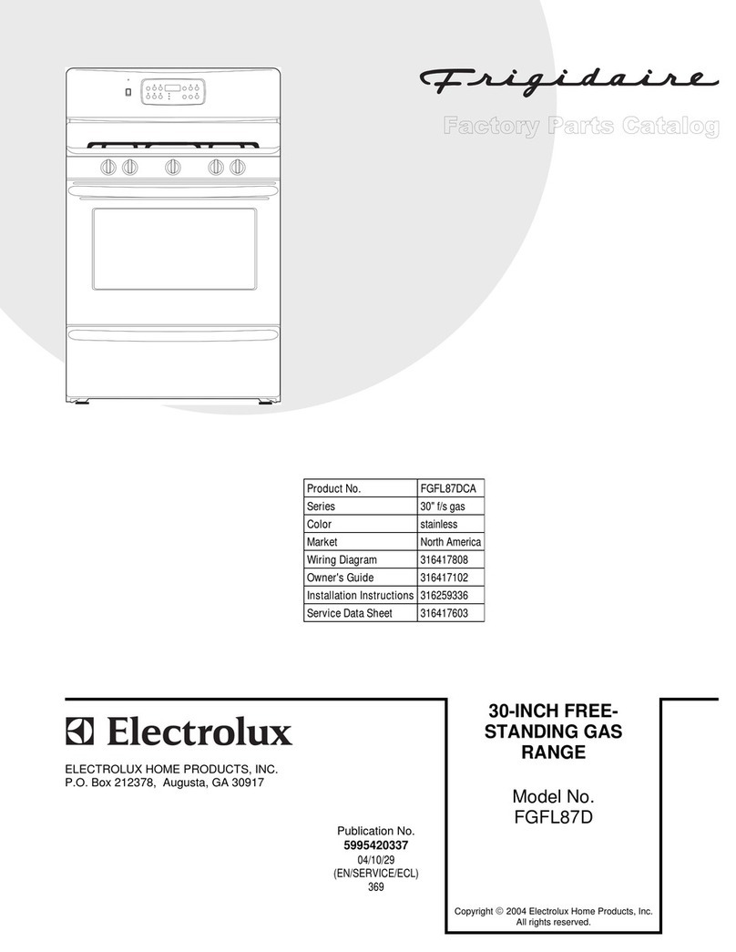 Frigidaire FGFL87D User manual Frigidaire FGFL87D User manual
